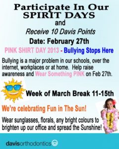Participate In Our SPIRIT DAYS!