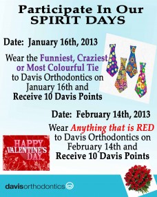 JanFeb 2013 Spirit Days