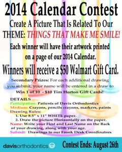 2014 Calendar Contest - Enter Your Drawing Today!!