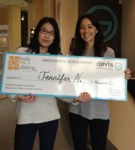 The team at Davis Orthodontics would like to congratulate Jennifer as one of our Smile For A Lifetime recipients! The doctors here are thrilled to be able to provide you with this award, and Jennifer couldn’t be happier!!!